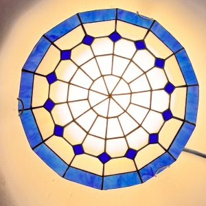 גוף תאורה שמיים ויטראז׳ טיפאני 30 ס״מ צמוד קיר